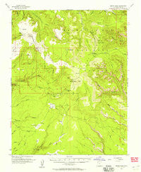 Bears Ears Utah Historical topographic map, 1:62500 scale, 15 X 15 Minute, Year 1954