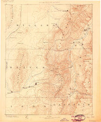 Beaver Utah Historical topographic map, 1:250000 scale, 1 X 1 Degree, Year 1885