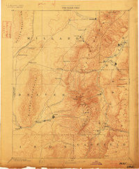 Beaver Utah Historical topographic map, 1:250000 scale, 1 X 1 Degree, Year 1885