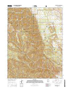Beehive Peak Utah Current topographic map, 1:24000 scale, 7.5 X 7.5 Minute, Year 2014