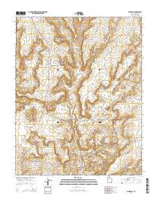 Big Bench Utah Current topographic map, 1:24000 scale, 7.5 X 7.5 Minute, Year 2014