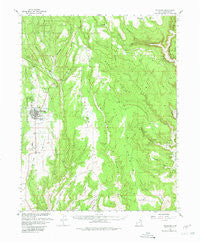 Blanding Utah Historical topographic map, 1:62500 scale, 15 X 15 Minute, Year 1957
