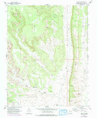 Bluff NW Utah Historical topographic map, 1:24000 scale, 7.5 X 7.5 Minute, Year 1962