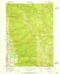 Bountiful Peak Utah Historical topographic map, 1:24000 scale, 7.5 X 7.5 Minute, Year 1952