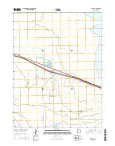 Burmester Utah Current topographic map, 1:24000 scale, 7.5 X 7.5 Minute, Year 2014