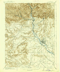 Castle Gate Utah Historical topographic map, 1:62500 scale, 15 X 15 Minute, Year 1916