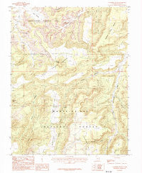 Cathedral Butte Utah Historical topographic map, 1:24000 scale, 7.5 X 7.5 Minute, Year 1985