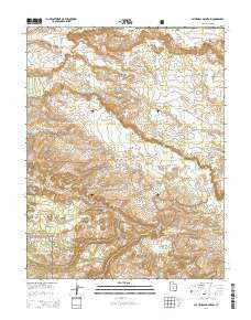 Cathedral Mountain Utah Current topographic map, 1:24000 scale, 7.5 X 7.5 Minute, Year 2014