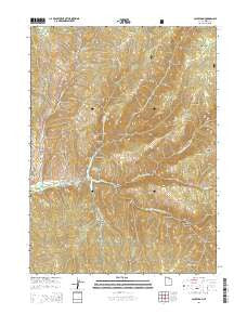 Causey Dam Utah Current topographic map, 1:24000 scale, 7.5 X 7.5 Minute, Year 2014