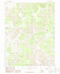 Cave Flat Utah Historical topographic map, 1:24000 scale, 7.5 X 7.5 Minute, Year 1987