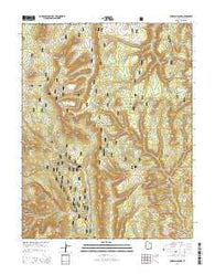 Chippean Rocks Utah Current topographic map, 1:24000 scale, 7.5 X 7.5 Minute, Year 2014