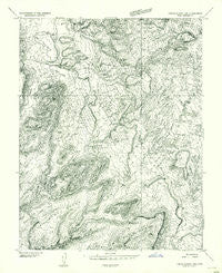 Circle Cliffs 1 SW Utah Historical topographic map, 1:24000 scale, 7.5 X 7.5 Minute, Year 1953