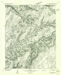 Clay Hills 2 NE Utah Historical topographic map, 1:24000 scale, 7.5 X 7.5 Minute, Year 1954