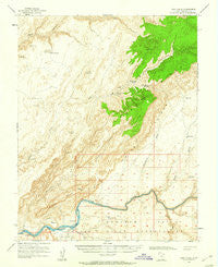 Clay Hills Utah Historical topographic map, 1:62500 scale, 15 X 15 Minute, Year 1954
