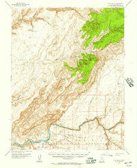 Clay Hills Utah Historical topographic map, 1:62500 scale, 15 X 15 Minute, Year 1954