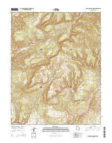 Clear Creek Mountain Utah Current topographic map, 1:24000 scale, 7.5 X 7.5 Minute, Year 2014