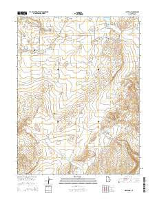 Cleveland Utah Current topographic map, 1:24000 scale, 7.5 X 7.5 Minute, Year 2014