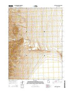Crater Island NW Utah Current topographic map, 1:24000 scale, 7.5 X 7.5 Minute, Year 2014