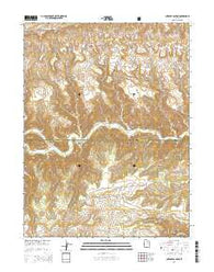 Currant Canyon Utah Current topographic map, 1:24000 scale, 7.5 X 7.5 Minute, Year 2014