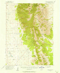 Deseret Peak Utah Historical topographic map, 1:62500 scale, 15 X 15 Minute, Year 1955