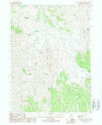 Dry Canyon Mountain Utah Historical topographic map, 1:24000 scale, 7.5 X 7.5 Minute, Year 1990