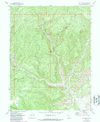 Dry Canyon Utah Historical topographic map, 1:24000 scale, 7.5 X 7.5 Minute, Year 1970