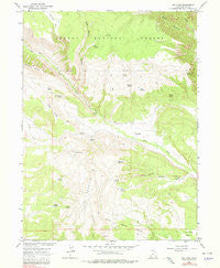 Dry Fork Utah Historical topographic map, 1:24000 scale, 7.5 X 7.5 Minute, Year 1966