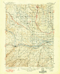 Duchesne Utah Historical topographic map, 1:125000 scale, 30 X 30 Minute, Year 1939