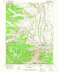 Duchesne Utah Historical topographic map, 1:24000 scale, 7.5 X 7.5 Minute, Year 1965
