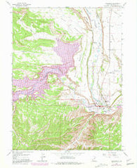 Duchesne Utah Historical topographic map, 1:24000 scale, 7.5 X 7.5 Minute, Year 1965