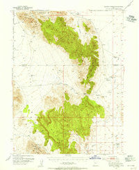 Dugway Range Utah Historical topographic map, 1:62500 scale, 15 X 15 Minute, Year 1953