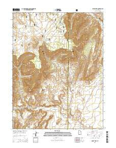 Emery West Utah Current topographic map, 1:24000 scale, 7.5 X 7.5 Minute, Year 2014
