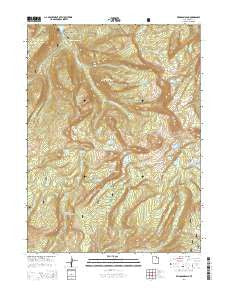Erickson Basin Utah Current topographic map, 1:24000 scale, 7.5 X 7.5 Minute, Year 2014