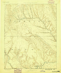 Escalante Utah Historical topographic map, 1:250000 scale, 1 X 1 Degree, Year 1886