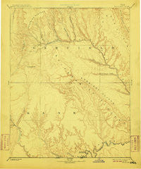 Escalante Utah Historical topographic map, 1:250000 scale, 1 X 1 Degree, Year 1886