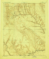 Escalante Utah Historical topographic map, 1:250000 scale, 1 X 1 Degree, Year 1886