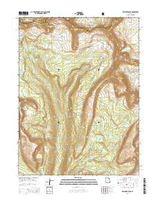 Explorer Peak Utah Current topographic map, 1:24000 scale, 7.5 X 7.5 Minute, Year 2014