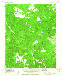 Fable Valley Utah Historical topographic map, 1:62500 scale, 15 X 15 Minute, Year 1954