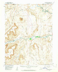 Factory Butte Utah Historical topographic map, 1:62500 scale, 15 X 15 Minute, Year 1954