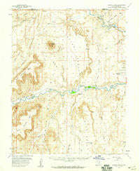 Factory Butte Utah Historical topographic map, 1:62500 scale, 15 X 15 Minute, Year 1954