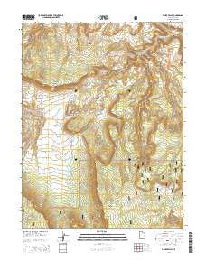 Fisher Valley Utah Current topographic map, 1:24000 scale, 7.5 X 7.5 Minute, Year 2014