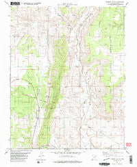 Fivemile Valley Utah Historical topographic map, 1:24000 scale, 7.5 X 7.5 Minute, Year 1981