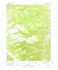 Flat Canyon Utah Historical topographic map, 1:62500 scale, 15 X 15 Minute, Year 1954