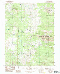 Flat Top Utah Historical topographic map, 1:24000 scale, 7.5 X 7.5 Minute, Year 1985