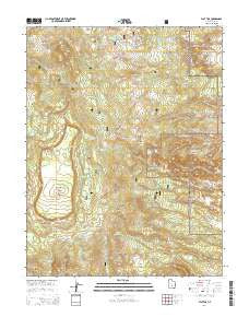 Flat Top Utah Current topographic map, 1:24000 scale, 7.5 X 7.5 Minute, Year 2014