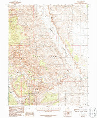 Fruita Utah Historical topographic map, 1:24000 scale, 7.5 X 7.5 Minute, Year 1987