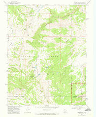 Geyser Peak Utah Historical topographic map, 1:24000 scale, 7.5 X 7.5 Minute, Year 1968