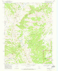 Geyser Peak Utah Historical topographic map, 1:24000 scale, 7.5 X 7.5 Minute, Year 1968
