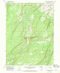 Gilbert Peak NE Utah Historical topographic map, 1:24000 scale, 7.5 X 7.5 Minute, Year 1967