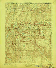 Gilbert Peak Utah Historical topographic map, 1:125000 scale, 30 X 30 Minute, Year 1906